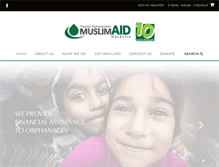 Tablet Screenshot of muslimaid.org.my